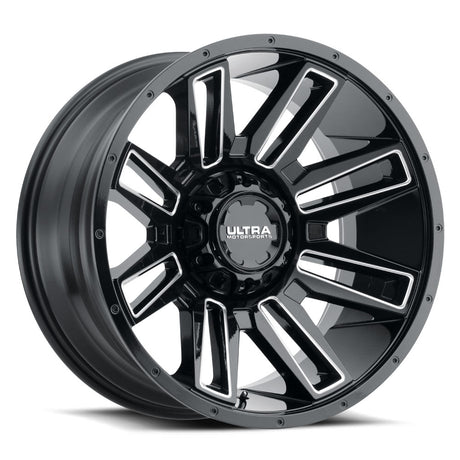Product of Ultra Wheel 20x10 Black With Natural Accents Wheel - 5x5.00 Bolt Pattern 