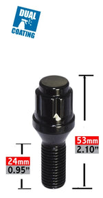 Coyote Wheel Accessories 63k548-24blk Lug Bolt||631151blk_1_1.Jpg||86||rev63k54824bl||902477