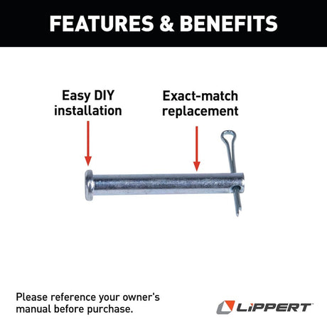 Product of Lippert Components 379178 Entry Step Linkage Arm Clevis Pin
