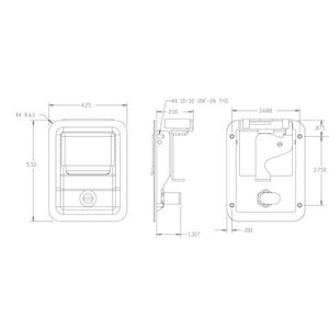 Buyers Products L3885rls Tool Box Latch||l3885rls_4.Jpg||89||b83l3885rls||2212644