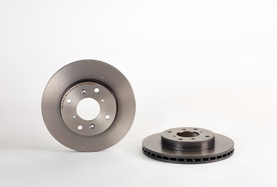 Product of Brembo 09675321C02 Vented 1 Piece Brake Rotor 