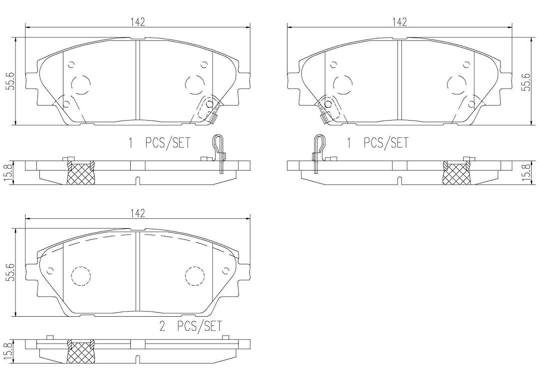 Product of Brembo P49050N Brake Pad - Set Of 4 