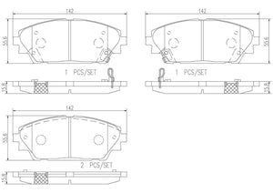 Product of Brembo P49050N Brake Pad - Set Of 4 