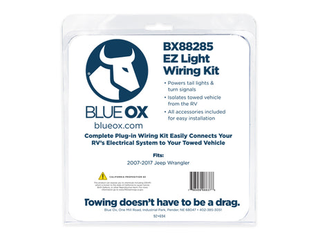 Product of Blue Ox EZ Light Wiring Harness – 2007-2018 Jeep Wrangler JK (BX88285)