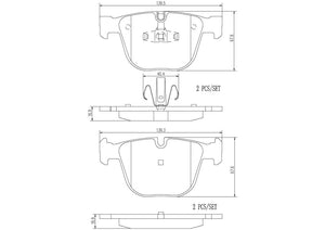 Product of Brembo P06053N Brake Pad - Set Of 4 