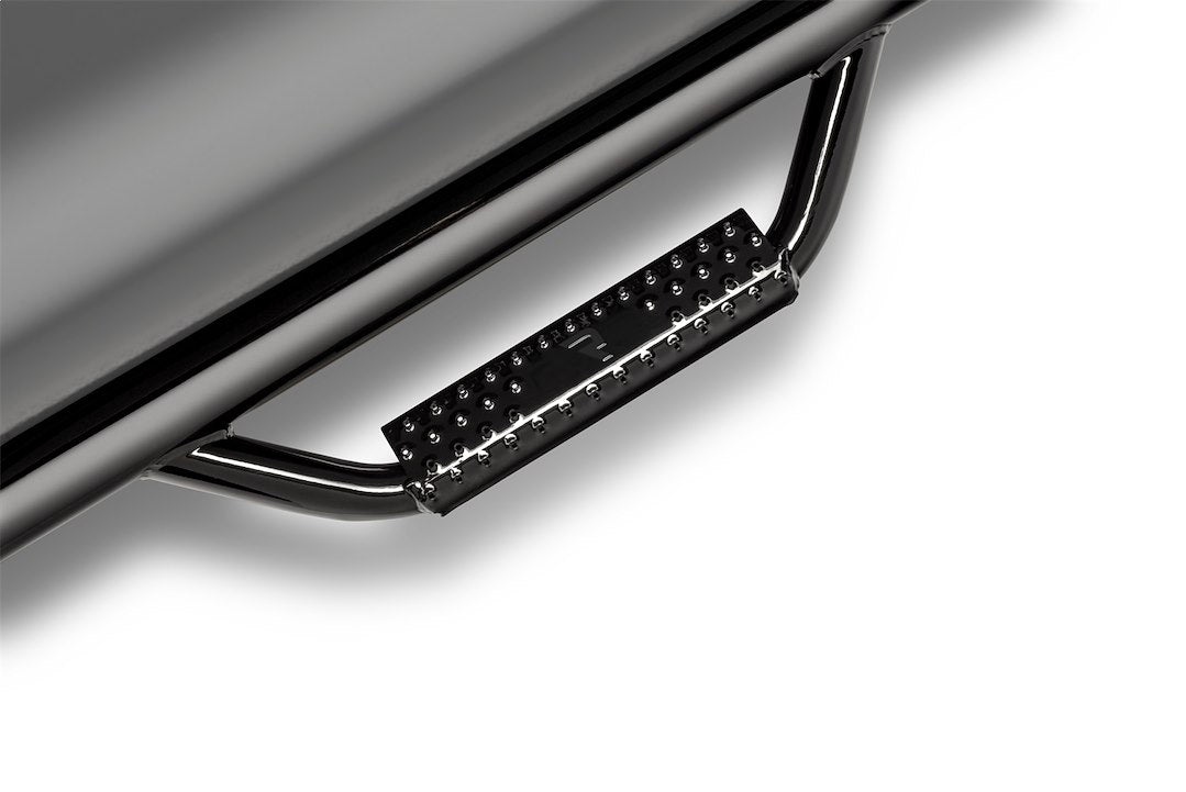 Product of N-Fab T1678QC Black Gloss Powder Coated Round Nerf Bar - Truck Wheel To Wheel 