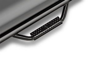 Product of N-Fab T1678QC Black Gloss Powder Coated Round Nerf Bar - Truck Wheel To Wheel 