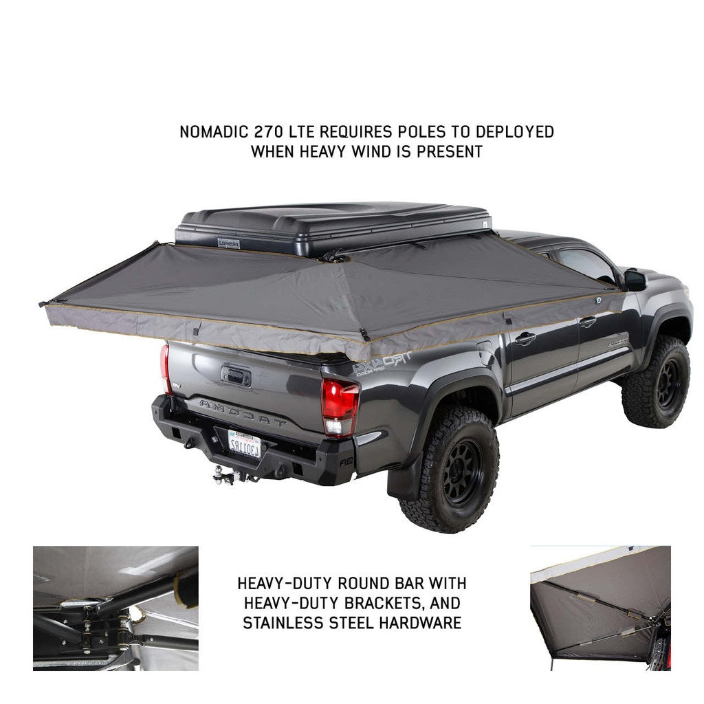 Product of Overland Vehicle Systems 19689909 SUV/Pickup Overlanding Manual Awning , Gray Solid 