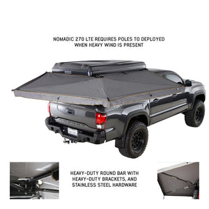 Product of Overland Vehicle Systems 19689909 SUV/Pickup Overlanding Manual Awning , Gray Solid 
