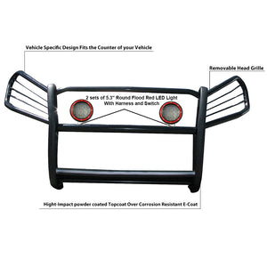 Product of Black Horse Offroad 17A093902MA-PLFR Grille Guard  