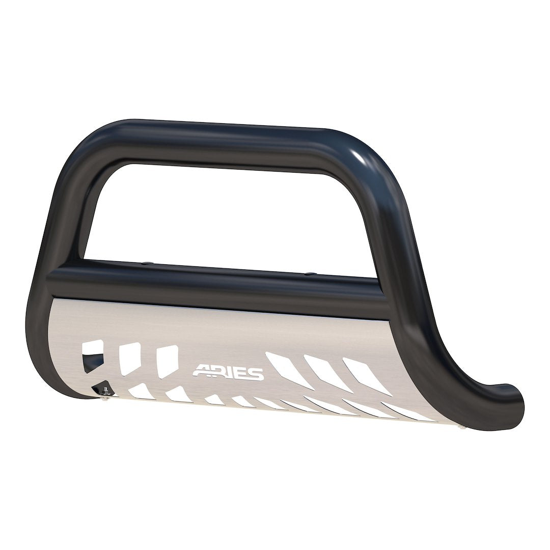 Product of Aries B35-2002 Bull Bar Black Semi-Gloss Powder Coated 3 Inch Yes with skid plate 