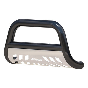 Product of Aries B35-2002 Bull Bar Black Semi-Gloss Powder Coated 3 Inch Yes with skid plate 
