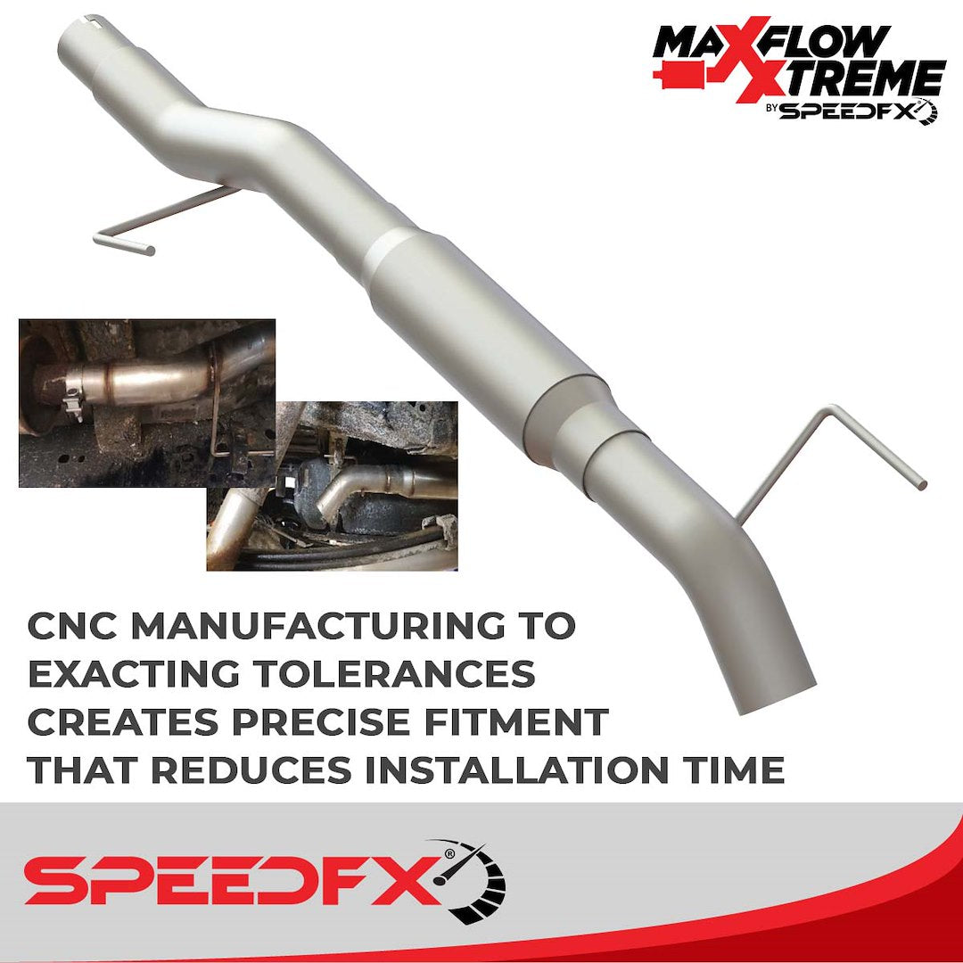 Product of SpeedFX 50300 MaxFlow Xtreme Cat Back System Single Exhaust System Kit 