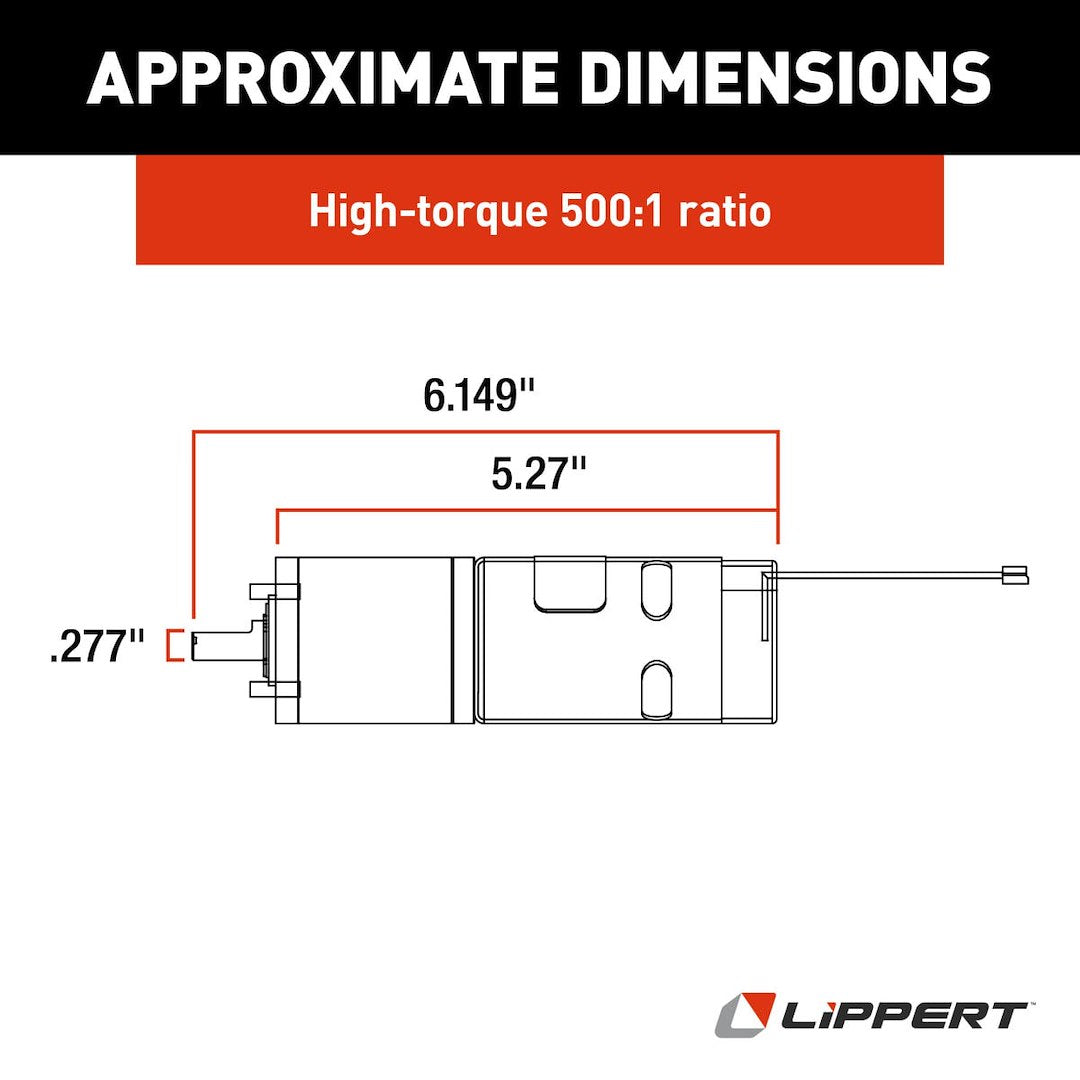 Product of Lippert Components 287298 Lippert In-Wall Slide Out System Slide Out Motor 