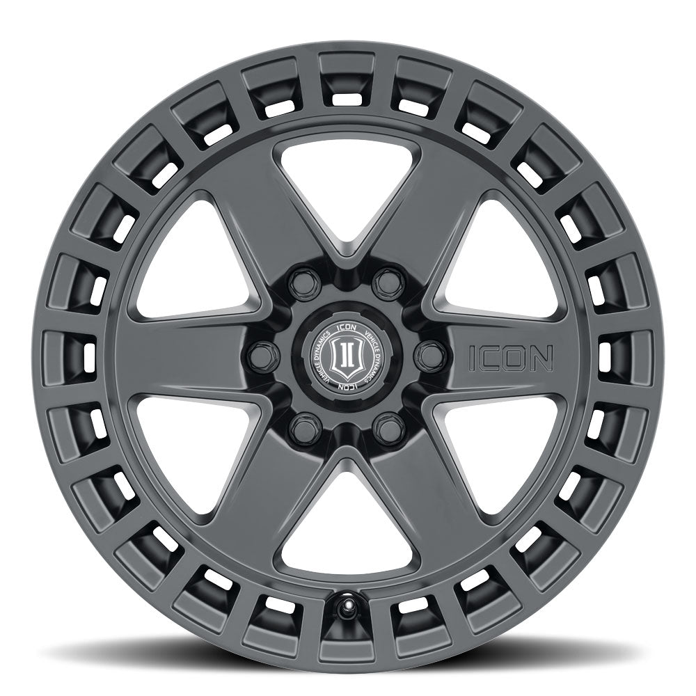 Product of Icon Vehicle Dynamics 17x8.5 Black Wheel - 6x5.31 Bolt Pattern 