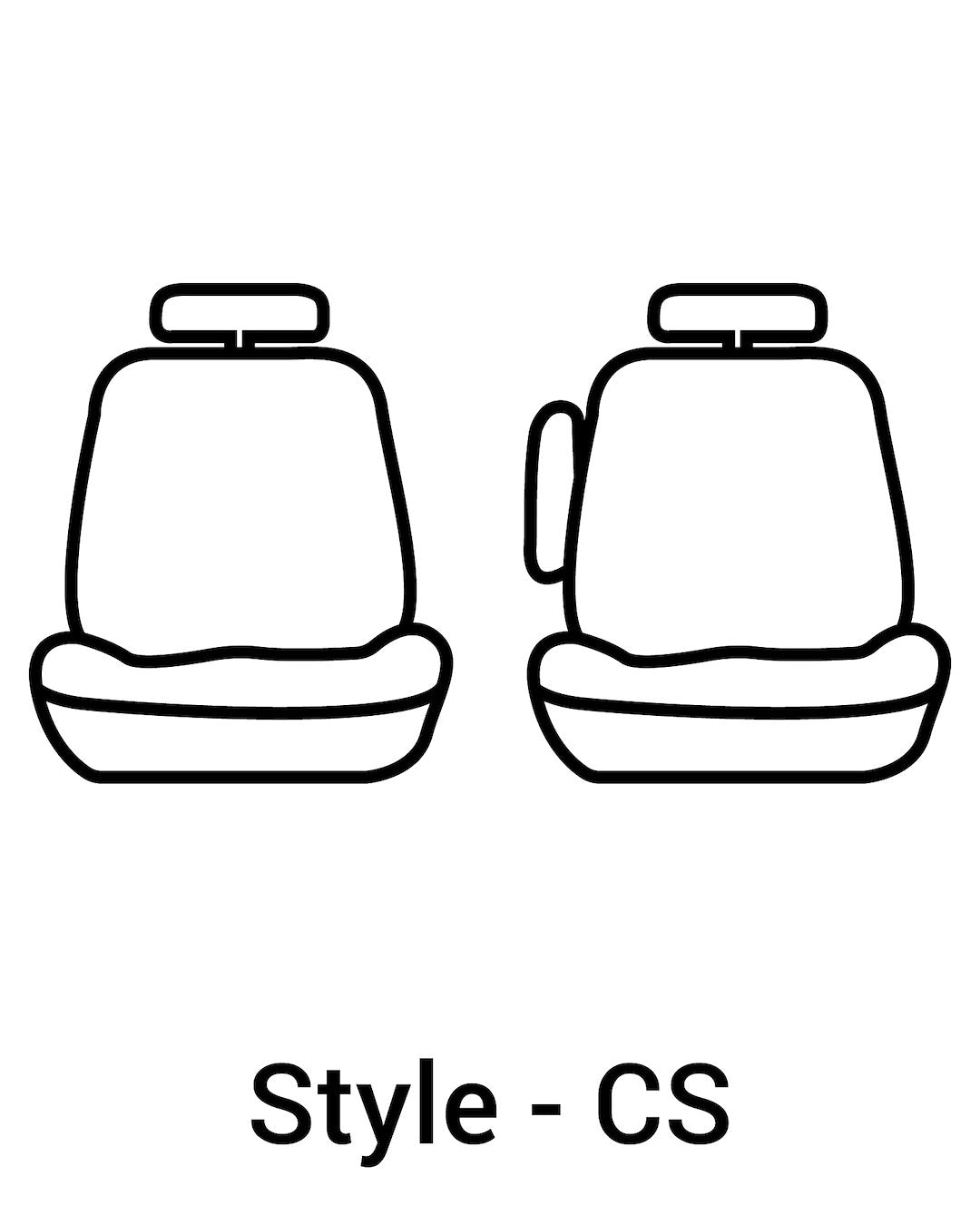 Product of Covercraft SS2555PCCH SeatSaver® Charcoal Black Polycotton Seat Cover 