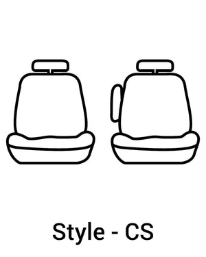 Product of Covercraft SS2555PCCH SeatSaver® Charcoal Black Polycotton Seat Cover 