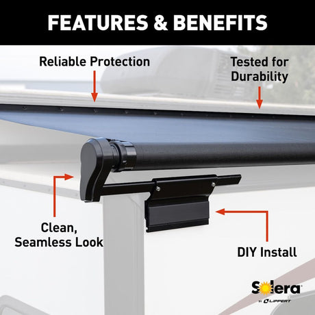 Product of Lippert Components V000163290 RV Slide-Out Automatic Awning , White Fade 