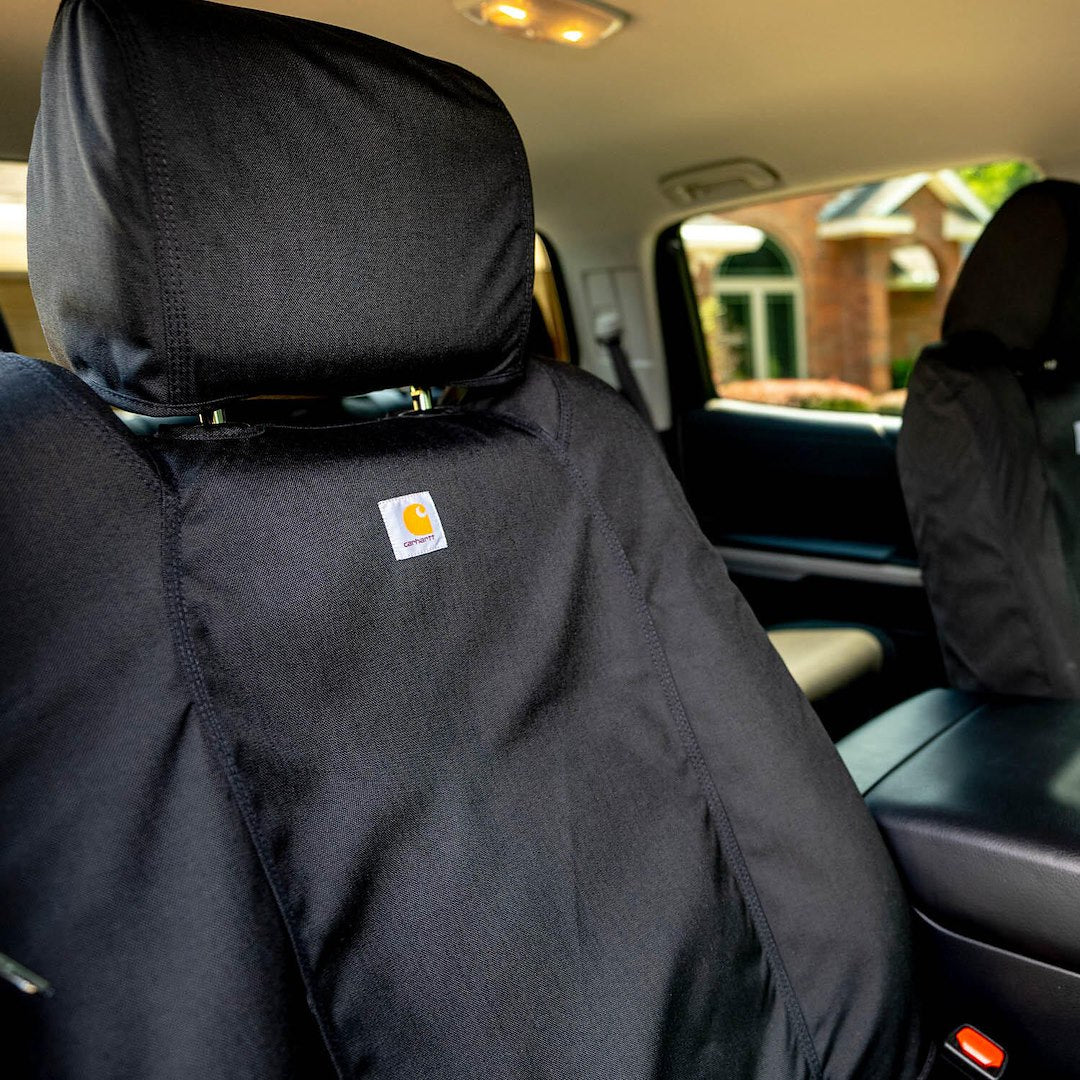 Product of Covercraft SSC3507COBK Carhartt® SeatSaver® Black 1000 Denier Cordura Nylon Seat Cover 