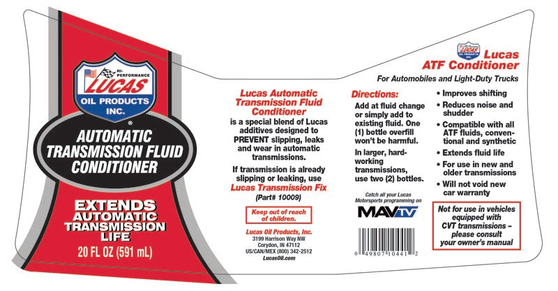 Product of Lucas Oil 10441 Auto Trans Fluid Additive