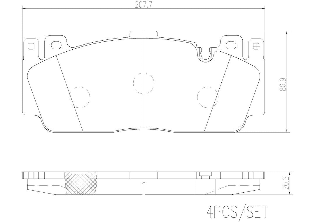 Product of Brembo P06079N Brake Pad - Set Of 4 