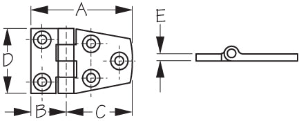 Sea Dog 205310-1 Boat Door Hinge||205310-1_1.Jpg||86||sdg2053101||2264906