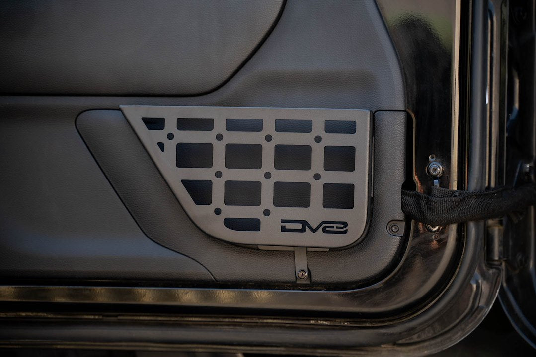 Dv8 Offroad Mpjk-07 Molle Cargo Panel||2011-2018-Jeep-Wrangler-Jk-Slim-Front-Door-Molle-Pockets-Installed-1.Jpg||90||dv8mpjk07||1628271