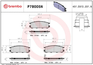 Brembo P78005n Brake Pad||p78005n_2.Jpg||86||brmp78005n||2091746