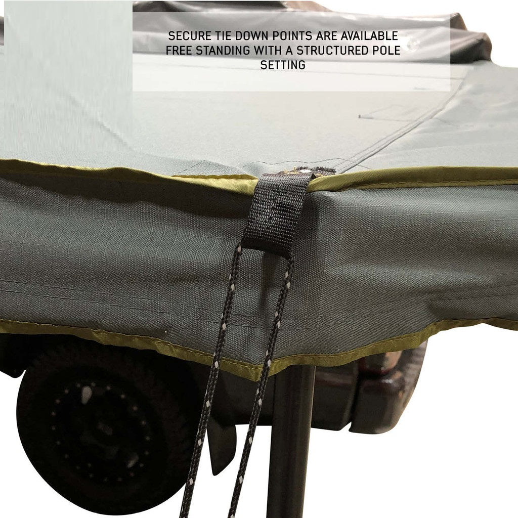 Product of Overland Vehicle Systems 19689909 SUV/Pickup Overlanding Manual Awning , Gray Solid 