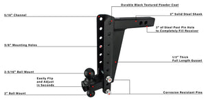 Product of Bulletproof Hitches HD2012 2 Inch Receiver Trailer Hitch Ball Mount 