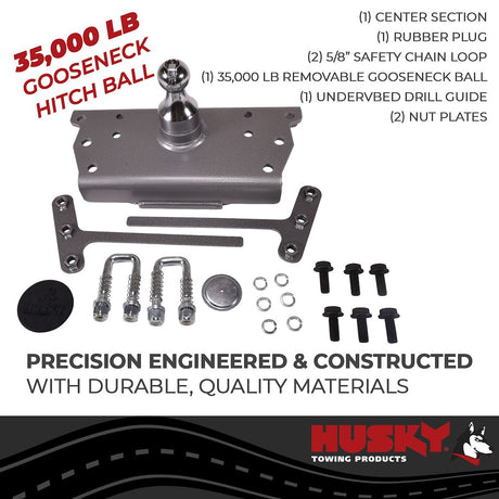 Product of Husky Towing 33206 Under-Bed Gooseneck Trailer Hitch - 35000 Pound 