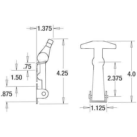 Buyers Products Wj195 Hood Latch||wj195_2.Jpg||87||b83wj195||2212789