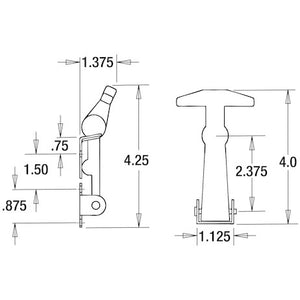 Buyers Products Wj195 Hood Latch||wj195_2.Jpg||87||b83wj195||2212789