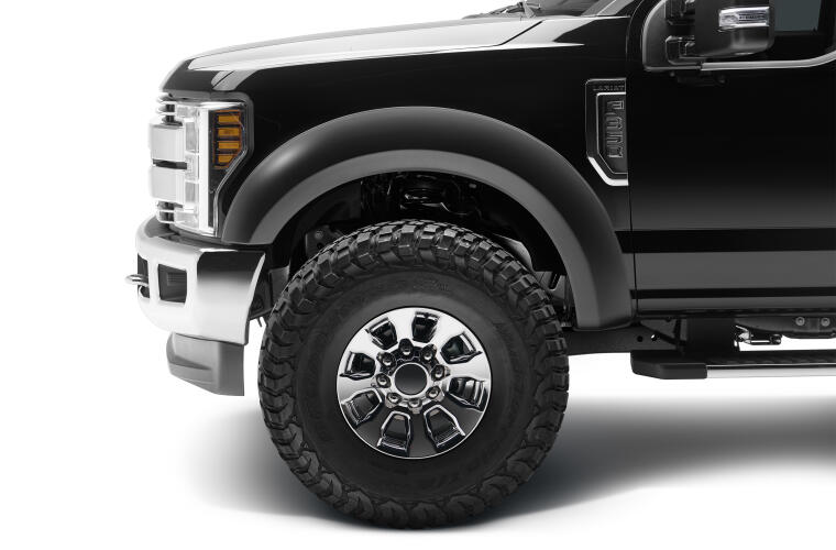 Product of Bushwacker 20943-02 Non-Exposed Fasteners Black Fender Flare - Set Of 4 