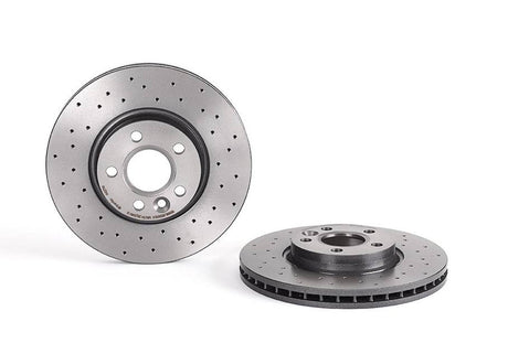 Product of Brembo 09A4271XC02 Xtra Vented Cross Drilled 1 Piece Brake Rotor 