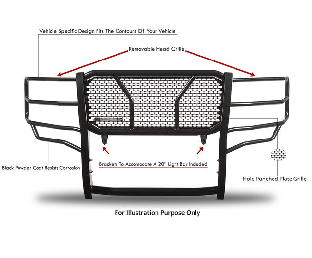 Product of Black Horse Offroad RU-FOF116-B Grille Guard  