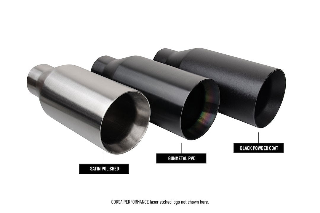 Product of Corsa Performance 21190GNM Muffler Delete Sound Level Cat-Back System Dual Exhaust System Kit 