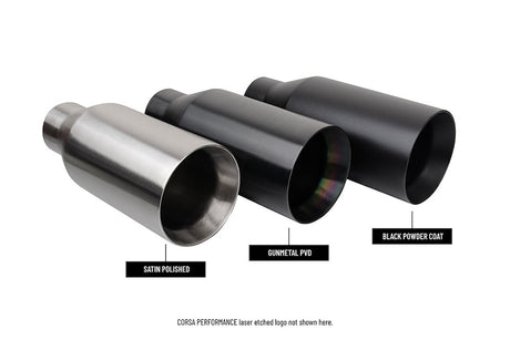 Product of Corsa Performance 21190GNM Muffler Delete Sound Level Cat-Back System Dual Exhaust System Kit 