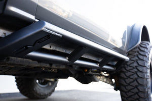 Product of DV8 Offroad SRBR-04 Rock Sliders Nerf Bar With Surface Steps 