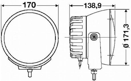 Product of Hella 009094331 Driving Beam Driving/ Fog Light 