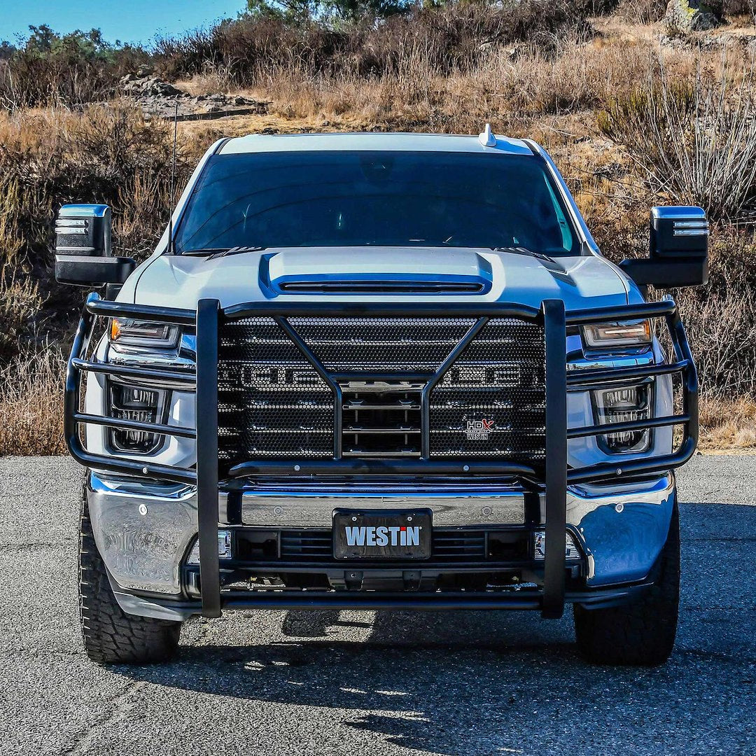 Product of Westin Automotive 57-3995S Grille Guard 1-Piece Black Powder Coated 
