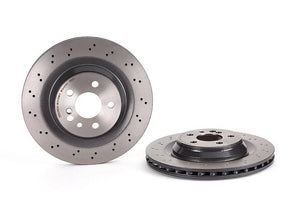 Product of Brembo 09B84221C02 Vented Cross Drilled 1 Piece Brake Rotor 