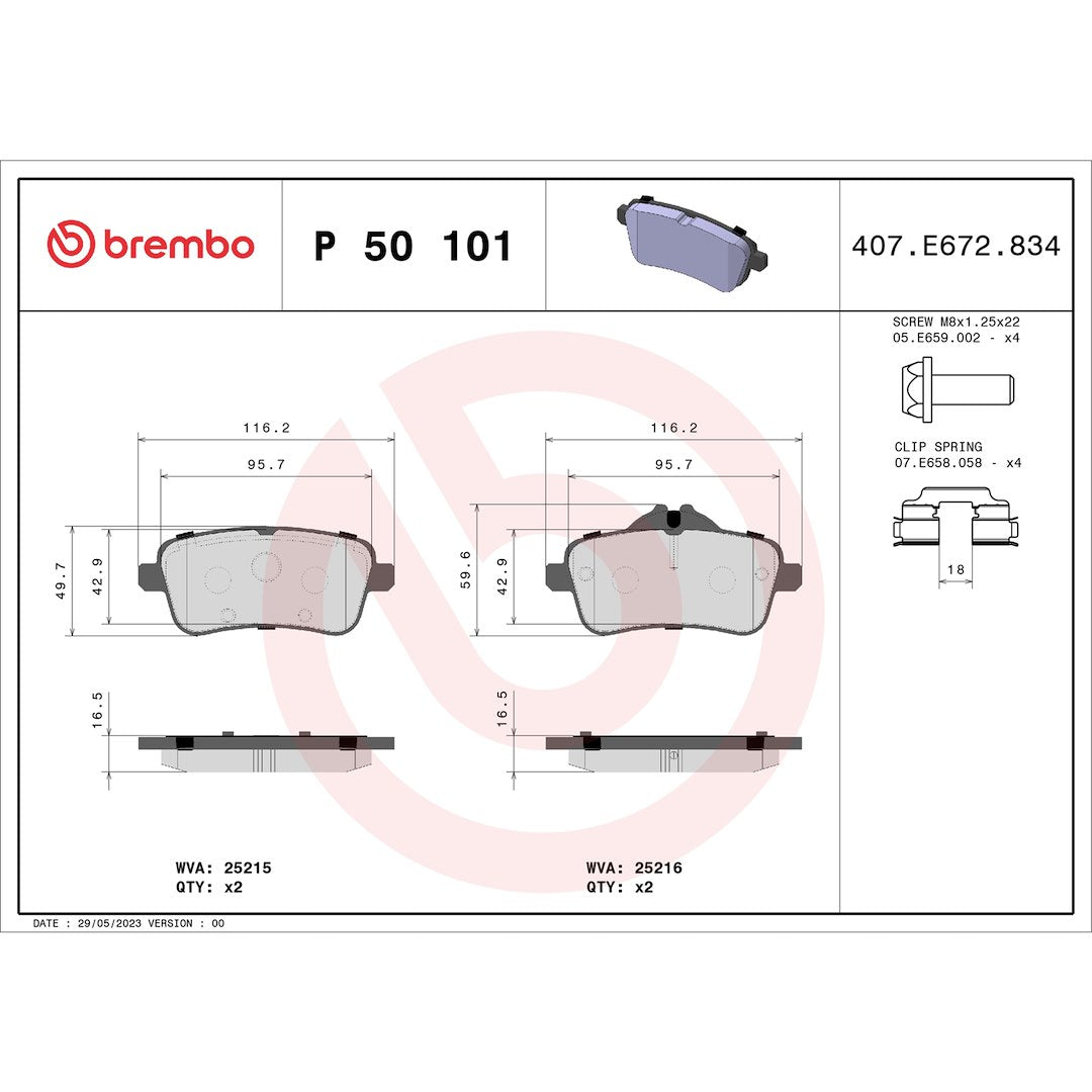 Brembo P50101 Brake Pad||p50101_Drw.Jpg||87||brmp50101||1753560