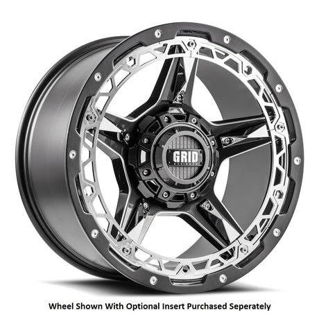 Product of Grid Wheels 20x9 Graphite With Natural Accents Wheel - Not Applicable Bolt Pattern 