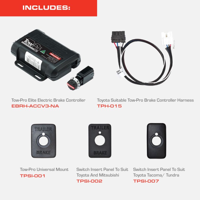 Redarc Ciktp-Na-001 Trailer Brake Control Mounting Kit||ciktp-Na-001_3.Jpg||88||rdcciktpna001||880295