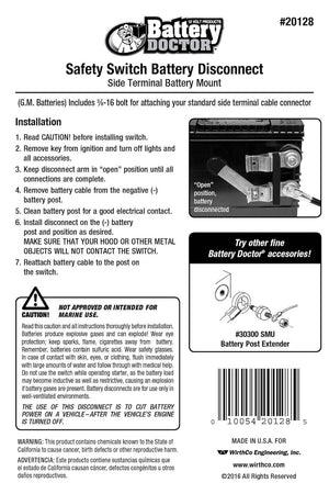 Wirthco 20128 Battery Disconnect Switch||20128_2.Jpg||87||w4820128||1213796