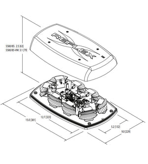 Ecco Electronic 5585crb Warning Light||5585crb_2.Jpg||87||e515585crb||1671942