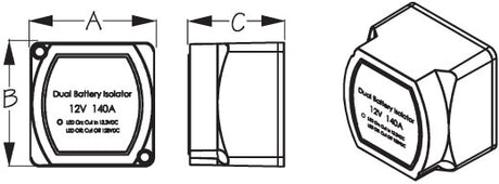 Product of Sea Dog 422790-1 Battery Isolator