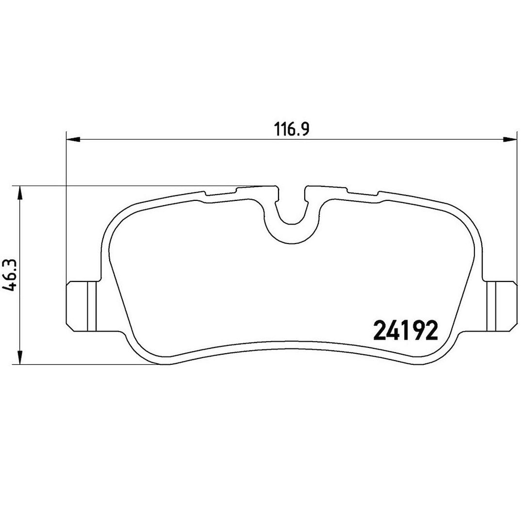Product of Brembo P44013 Brake Pad - Set Of 4 