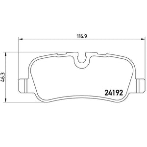 Product of Brembo P44013 Brake Pad - Set Of 4 